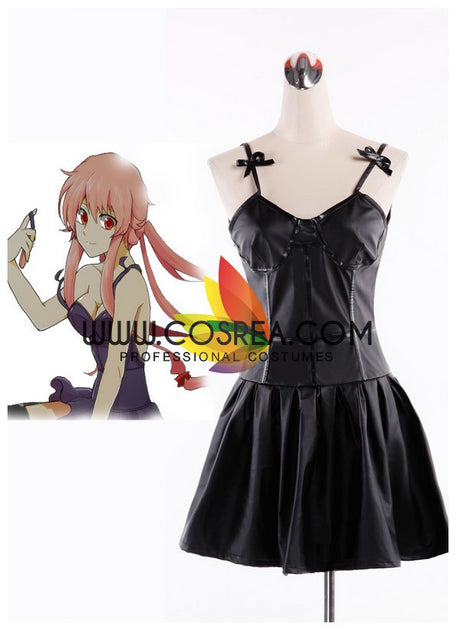 Future Dairy Yuno Gasai Black Cosplay Costume