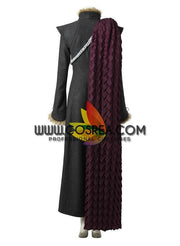 Cosrea F-J Game of Thrones Daenerys Chevron Fur Trimmed Cosplay Costume