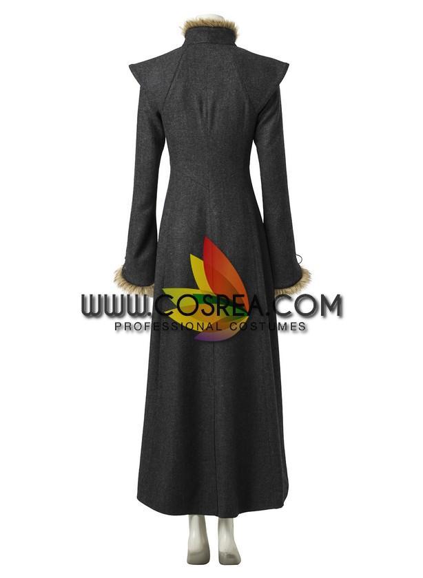 Cosrea F-J Game of Thrones Daenerys Chevron Fur Trimmed Cosplay Costume