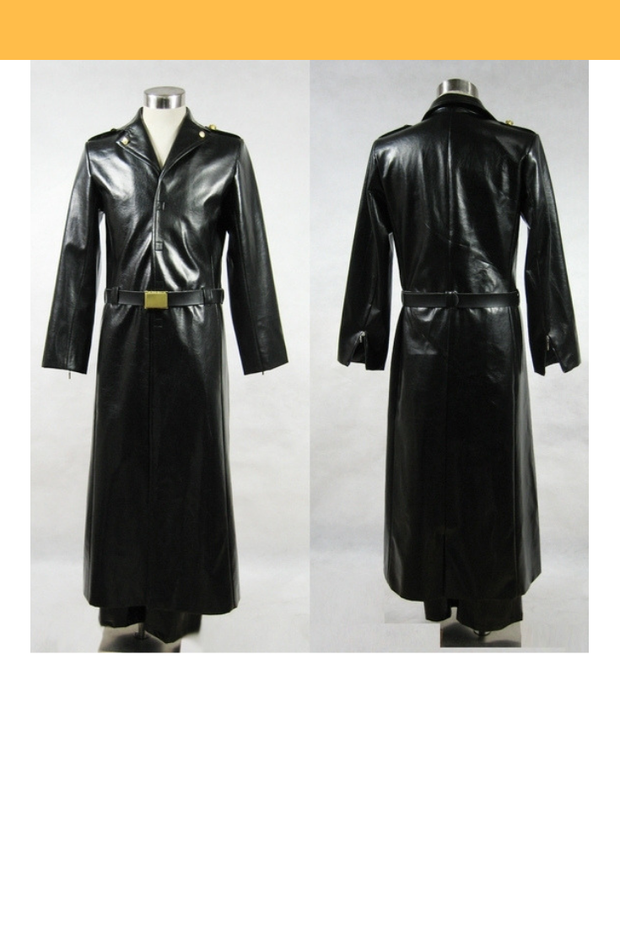 Cosrea F-J Gintama Kawakami Bansai PU Leather Cosplay Costume