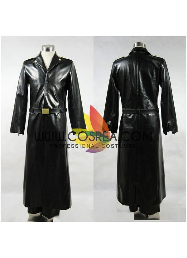 Cosrea F-J Gintama Kawakami Bansai PU Leather Cosplay Costume