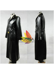 Cosrea F-J Gintama Kawakami Bansai PU Leather Cosplay Costume