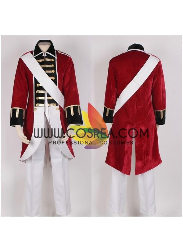 Cosrea F-J Hetalia England Revolutionary War Cosplay Costume