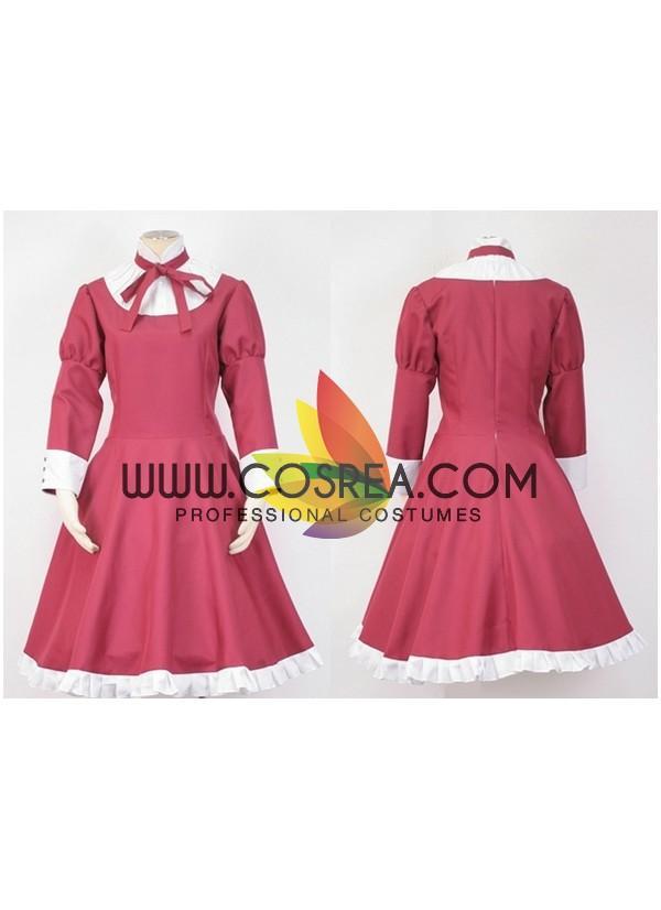 Cosrea F-J Hetalia Liechtenstein Sakura Red Cosplay Costume