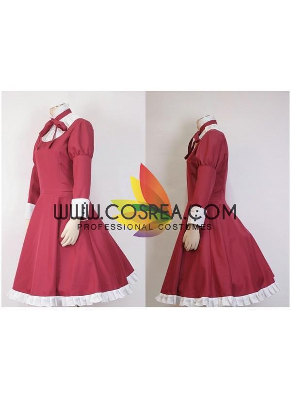 Cosrea F-J Hetalia Liechtenstein Sakura Red Cosplay Costume