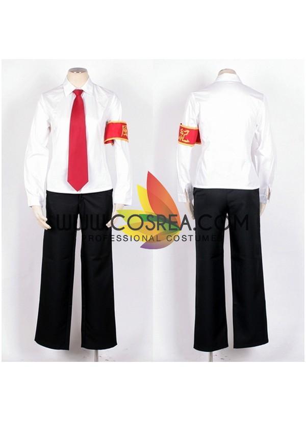 Cosrea F-J Hitman Reborn Kyoya Hibari Uniform Cosplay Costume