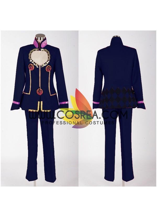 Cosrea F-J JoJo's Bizarre Adventure Giorno Giovana Golden Wind Navy Blue Cosplay Costume