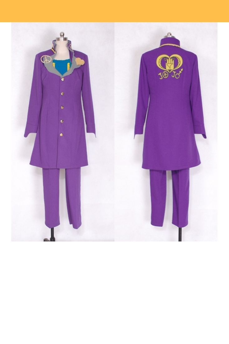 Cosrea F-J JoJo's Bizarre Adventure Josuke Higashikata Purple Cosplay Costume