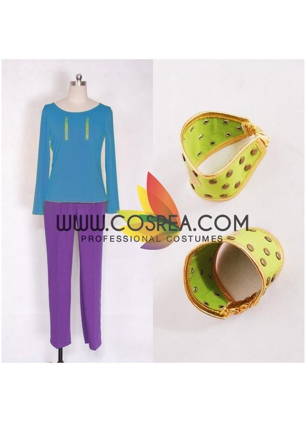 Cosrea F-J JoJo's Bizarre Adventure Josuke Higashikata Purple Cosplay Costume
