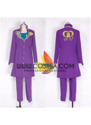 Cosrea F-J JoJo's Bizarre Adventure Josuke Higashikata Purple Cosplay Costume