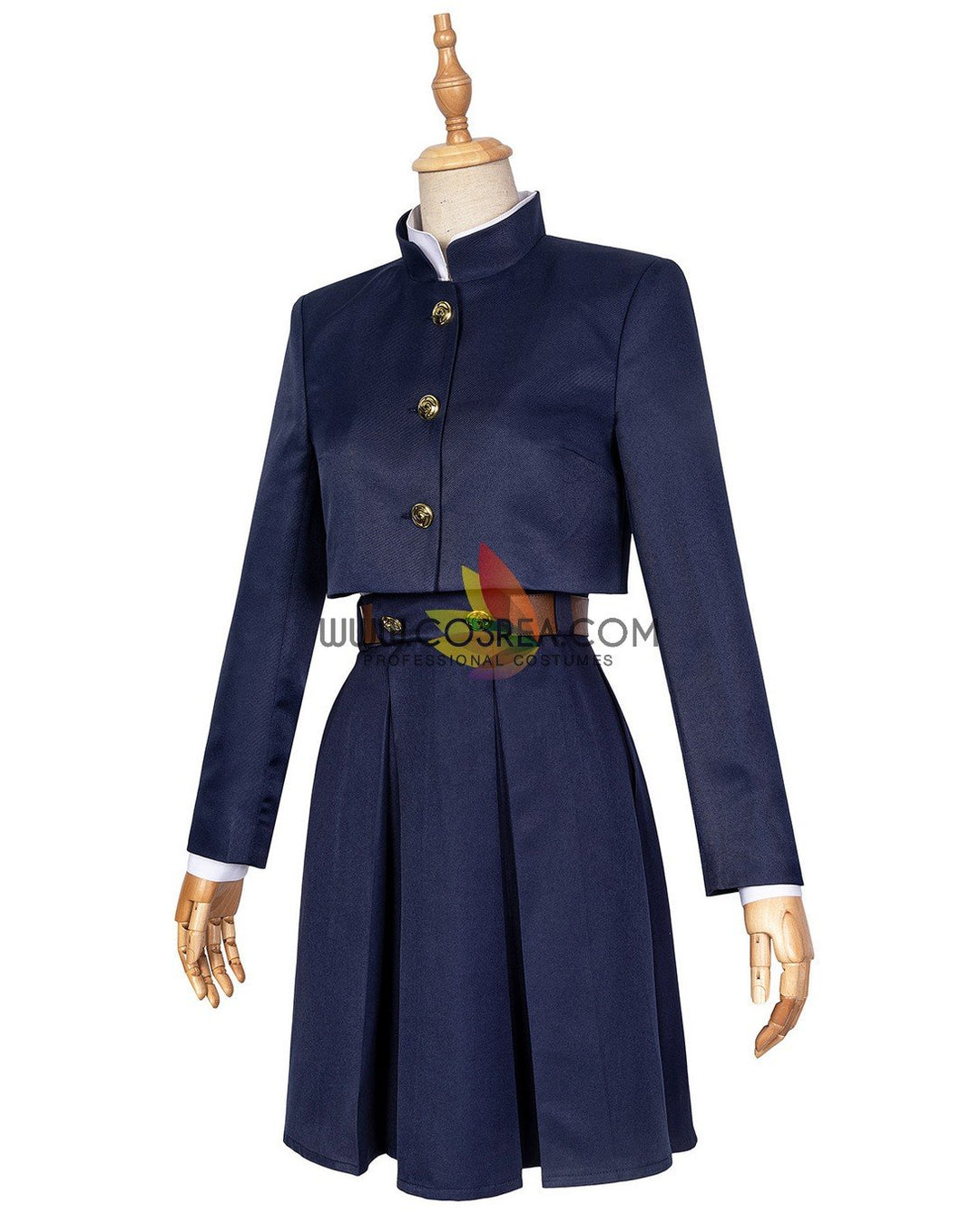 Nobara Kugisaki Cosplay Kostüm – Full Set Aus Polyester, Blau/schwarz, Für Anime-Fans & Parties