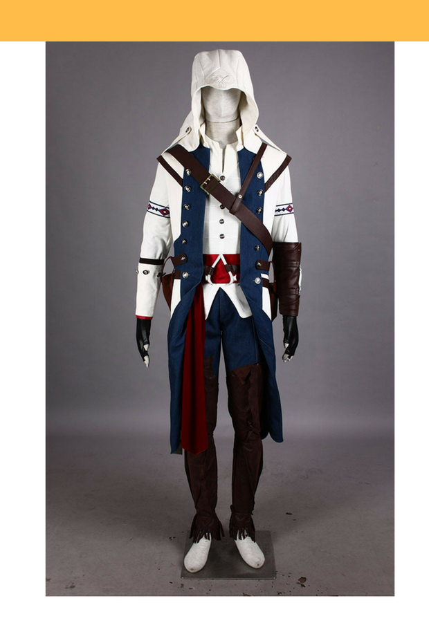 Cosrea Games Assassin's Creed III Connor White Cosplay Costume