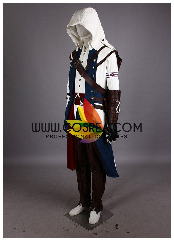 Cosrea Games Assassin's Creed III Connor White Cosplay Costume