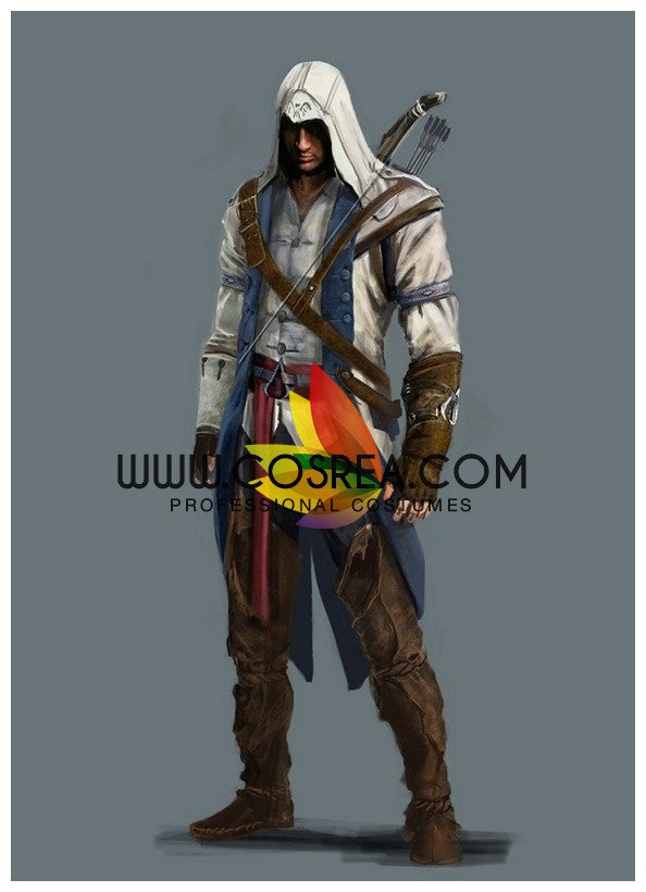 Cosrea Games Assassin's Creed III Connor White Cosplay Costume