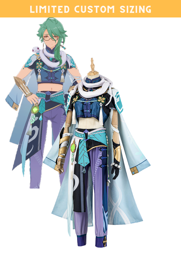 Cosrea Games Baizhu Genshin Impact Limited Custom Sizing Cosplay Costume