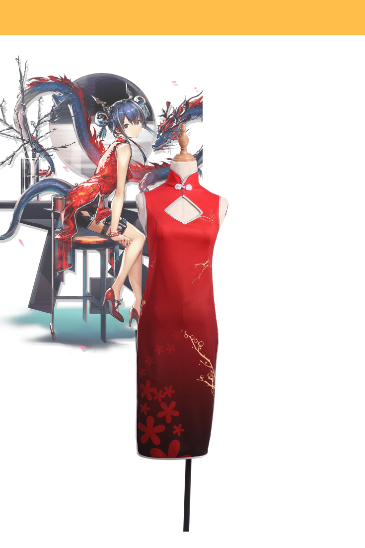 Cosrea Games Chen New Years Qipao Dress Arknights Cosplay Costume