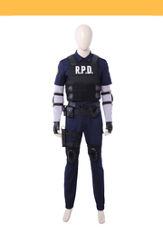 Cosrea Games Costume Only Resident Evil Remake Leon Navy Blue Cosplay Costume