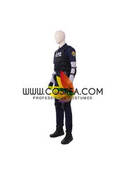 Cosrea Games Costume Only Resident Evil Remake Leon Navy Blue Cosplay Costume