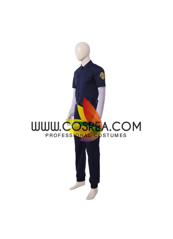 Cosrea Games Costume Only Resident Evil Remake Leon Navy Blue Cosplay Costume