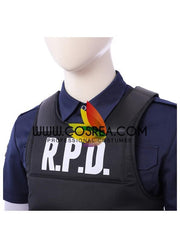 Cosrea Games Costume Only Resident Evil Remake Leon Navy Blue Cosplay Costume