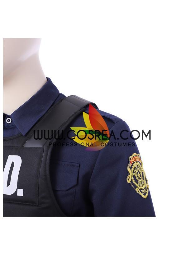 Cosrea Games Costume Only Resident Evil Remake Leon Navy Blue Cosplay Costume