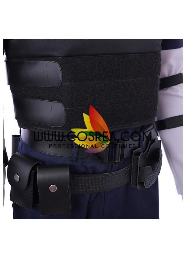 Cosrea Games Costume Only Resident Evil Remake Leon Navy Blue Cosplay Costume