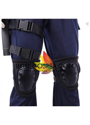 Cosrea Games Costume Only Resident Evil Remake Leon Navy Blue Cosplay Costume