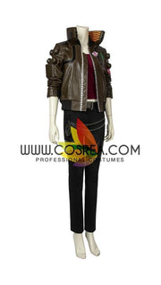 Cosrea Games Cyberpunk 2077 Female PU Leather Cosplay Costume