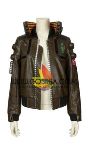 Cosrea Games Cyberpunk 2077 Female PU Leather Cosplay Costume