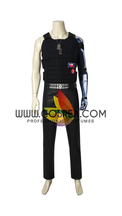 Cyberpunk 2077 Jonny Silverhand PU Leather Cosplay Costume