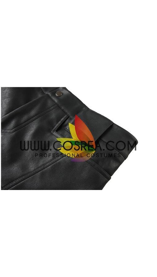 Cosrea Games Cyberpunk 2077 Keanu Reeves PU Leather Cosplay Costume