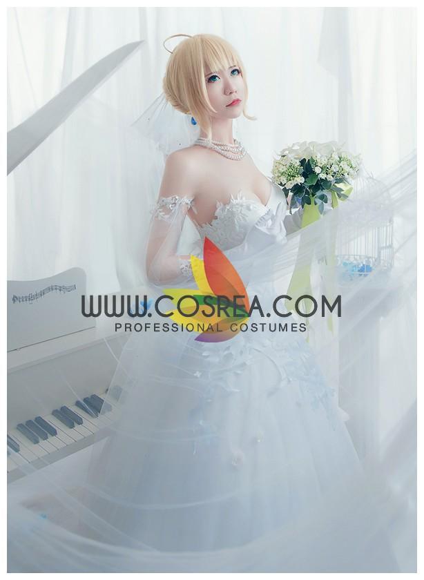 Cosrea Games Fate Grand Order Saber Avalon Celebration Cosplay Costume