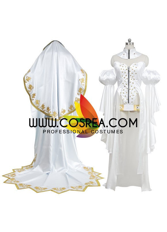 Cosrea Games Fate Grand Order Saber Satin White Cosplay Costume