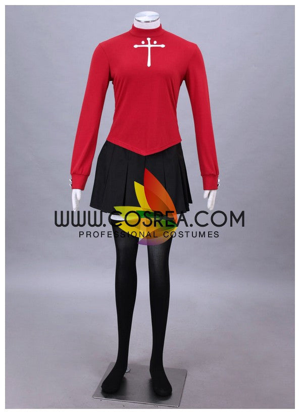 Cosrea Games Fate Night Rin Tohsaka Casual Cosplay Costume