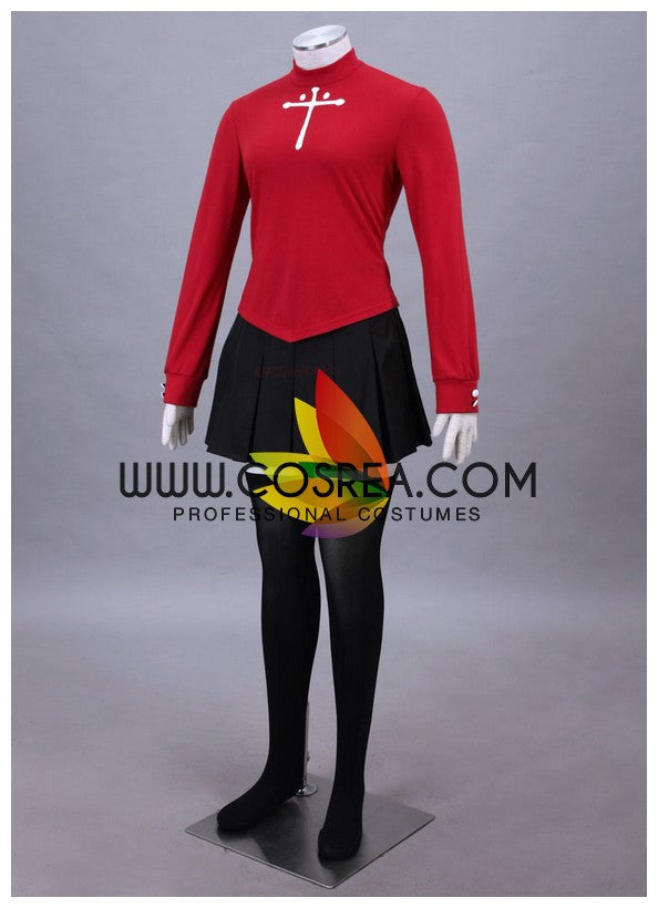 Cosrea Games Fate Night Rin Tohsaka Casual Cosplay Costume