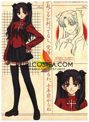 Cosrea Games Fate Night Rin Tohsaka Casual Cosplay Costume