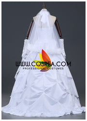 Cosrea Games Fate Night Saber Anniversary Wedding Cosplay Costume