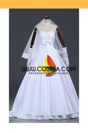 Cosrea Games Fate Night Saber Anniversary Wedding Cosplay Costume