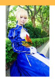 Cosrea Games Fate Night Saber Classic Blue Cosplay Costume