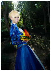 Cosrea Games Fate Night Saber Classic Blue Cosplay Costume