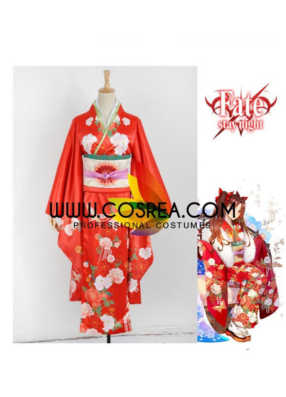 Cosrea Games Fate Rin Kimono Cosplay Costume