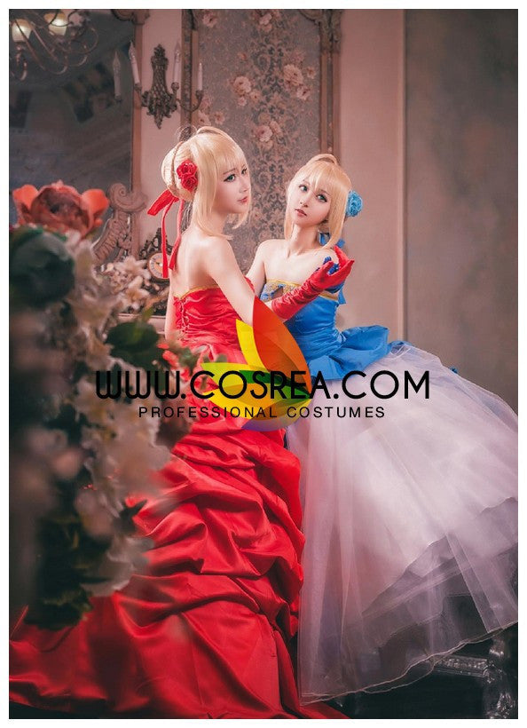 Cosrea Games Fate Zero Type Moon Anniversary Saber Cosplay Costume