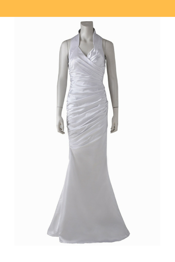 Final Fantasy XV FF15 Lunafreya Nox Fleuret Satin Version Cosplay Costume