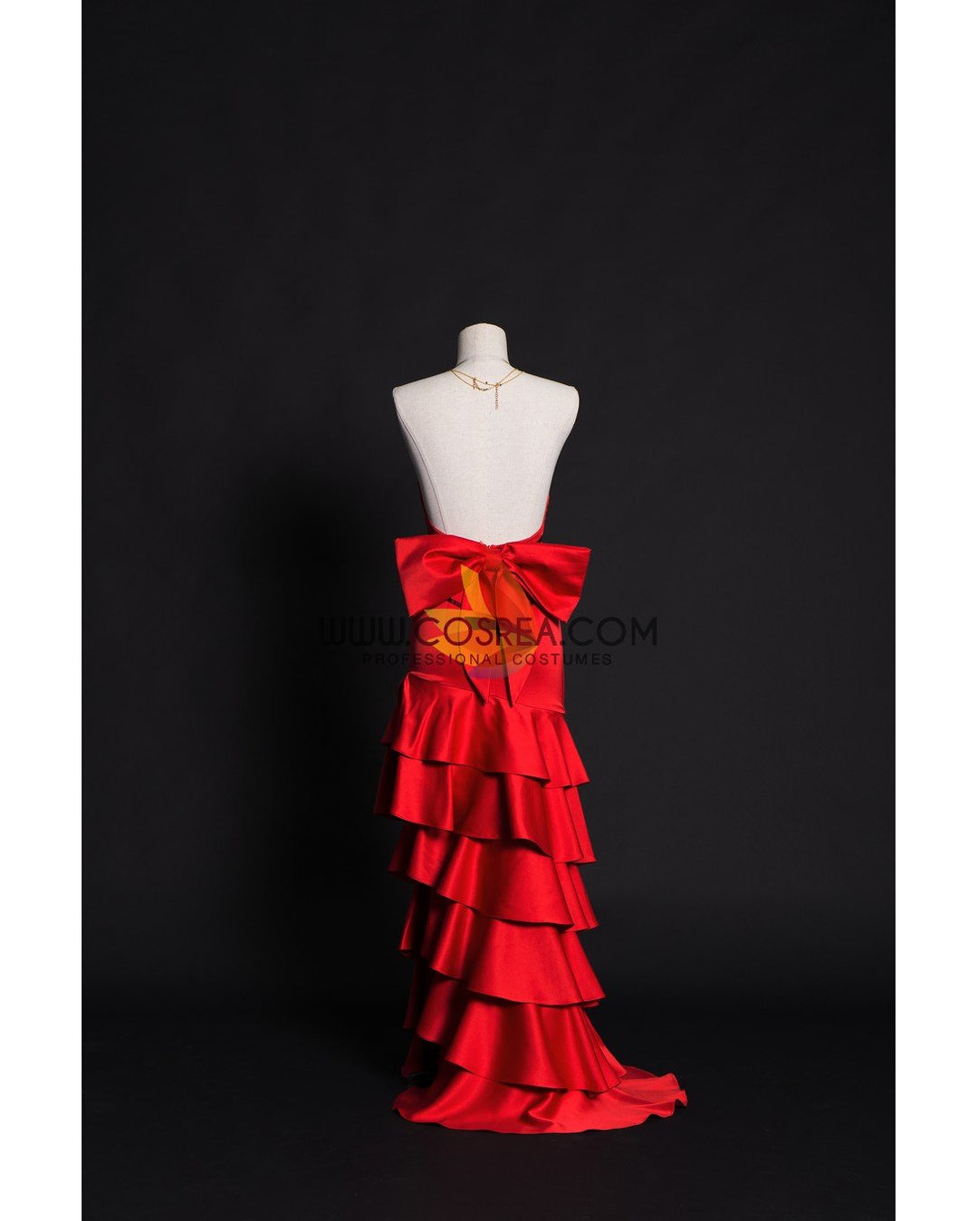 Final Fantasy VII Remake FF7 Remake Aerith HoneyBee Red Dress Cosplay  Costume