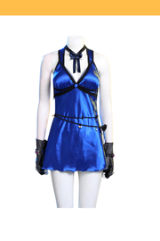 Cosrea Games Final Fantasy 7 Remake Tifa HoneyBee Blue Dress Cosplay Costume