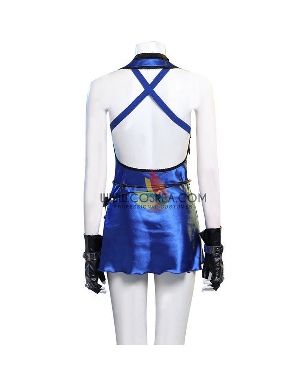 Cosrea Games Final Fantasy 7 Remake Tifa HoneyBee Blue Dress Cosplay Costume