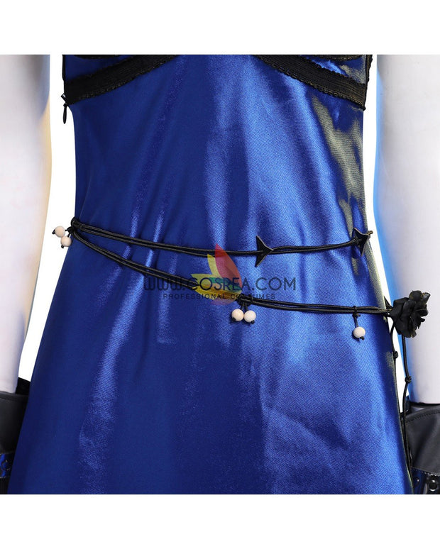 Cosrea Games Final Fantasy 7 Remake Tifa HoneyBee Blue Dress Cosplay Costume