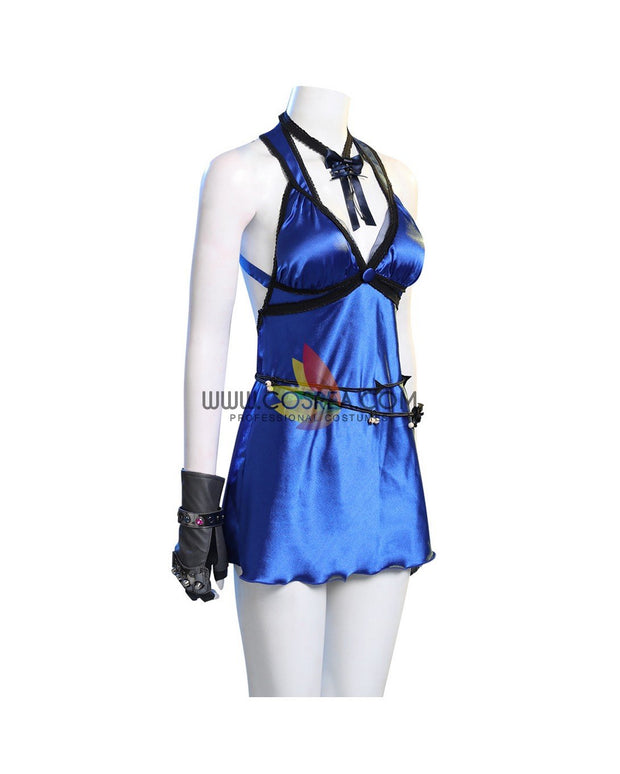 Cosrea Games Final Fantasy 7 Remake Tifa HoneyBee Blue Dress Cosplay Costume