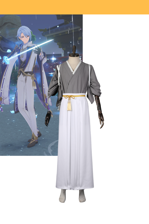 Cosrea Games Genshin Impact Kamisato Ayato Kendo Uniform Cosplay Costume