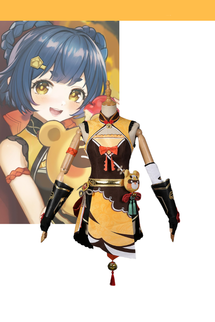 Genshin Impact Xiangling Standard Sizing Only Cosplay Costume, image size:735x1102